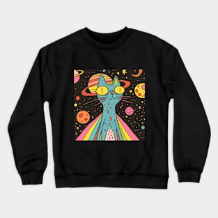 Cosmic Kitty Crewneck Sweatshirt